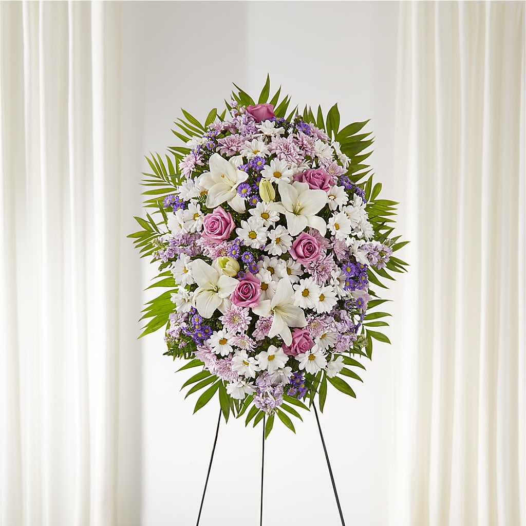 Surrounded by Love Standing Spray –  Joyce Florist Of Dallas Inc, Dallas TX