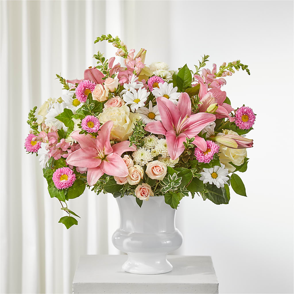 Empathetic Blooms Urn Arrangement –  Joyce Florist Of Dallas Inc, Dallas TX