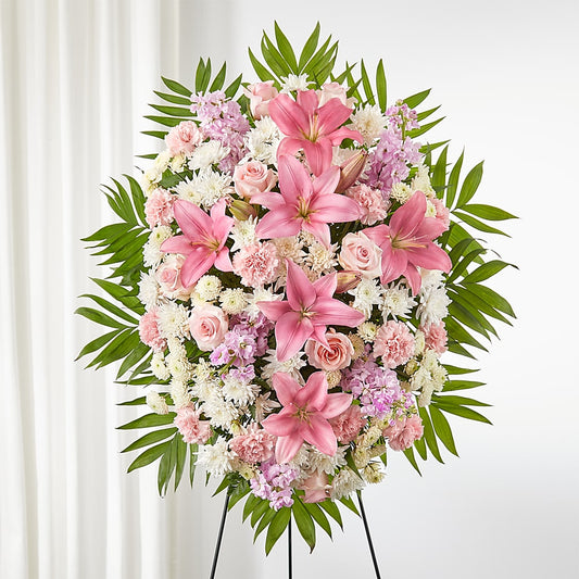 Offering Solace Standing Spray –  Joyce Florist Of Dallas Inc, Dallas TX