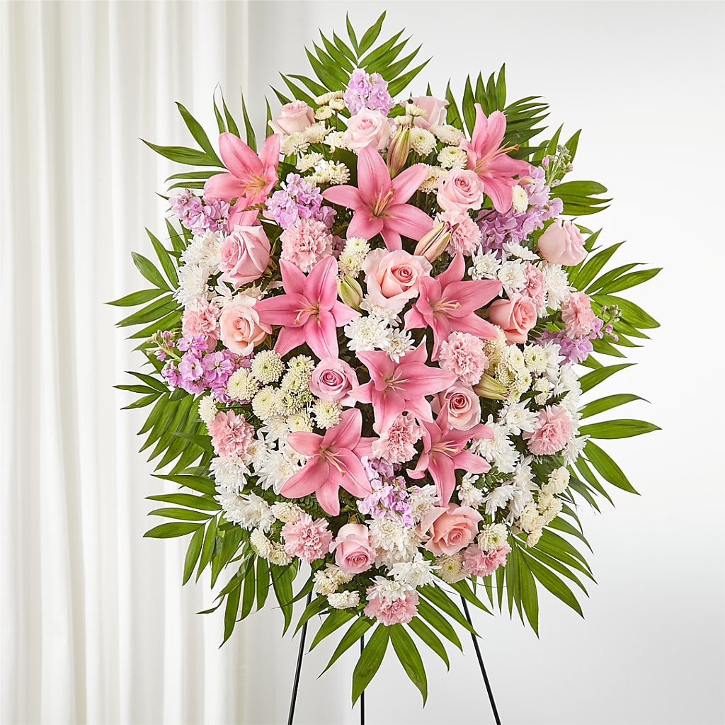 Offering Solace Standing Spray –  Joyce Florist Of Dallas Inc, Dallas TX