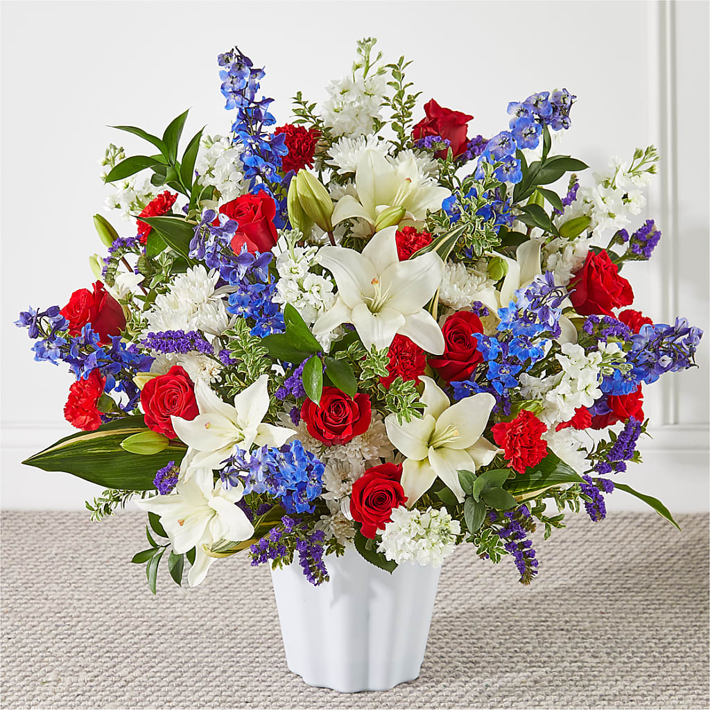 Consoled Floor Basket –  Joyce Florist Of Dallas Inc, Dallas TX