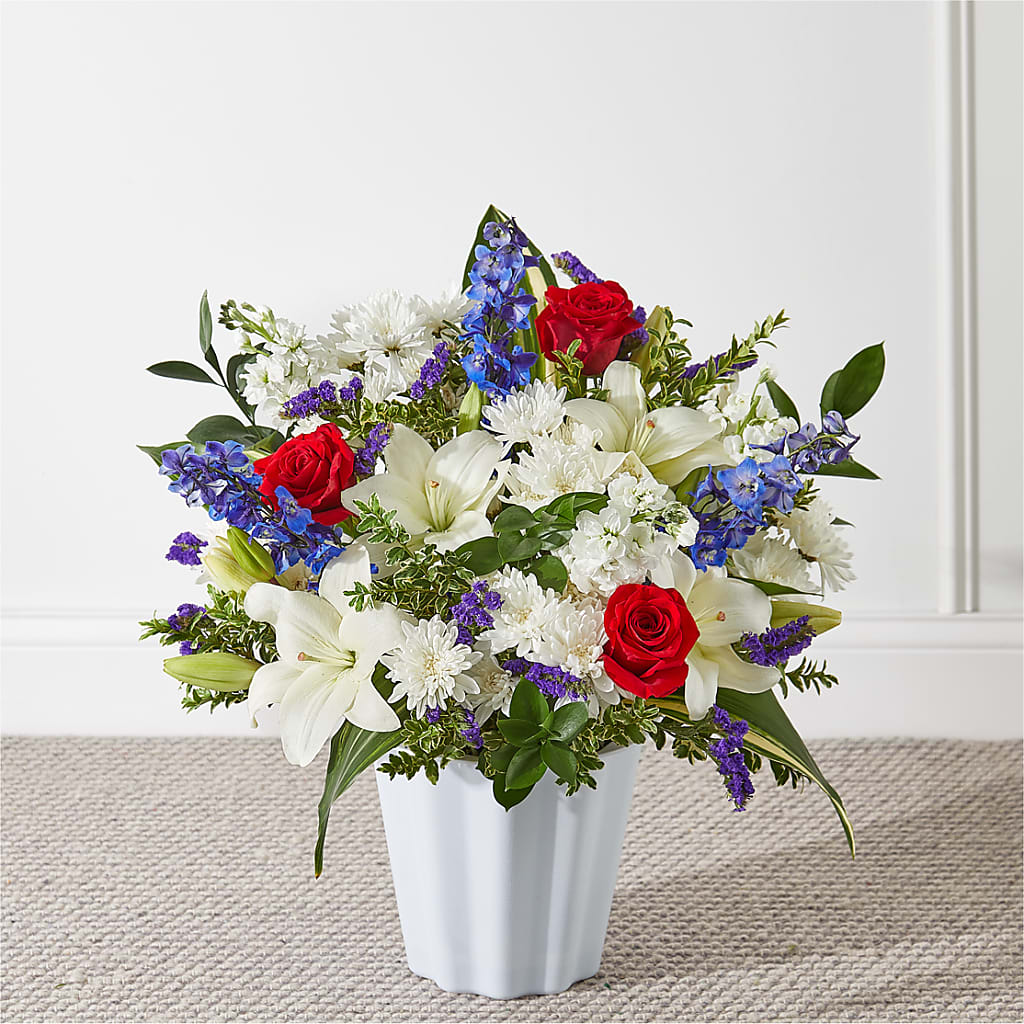 Consoled Floor Basket –  Joyce Florist Of Dallas Inc, Dallas TX