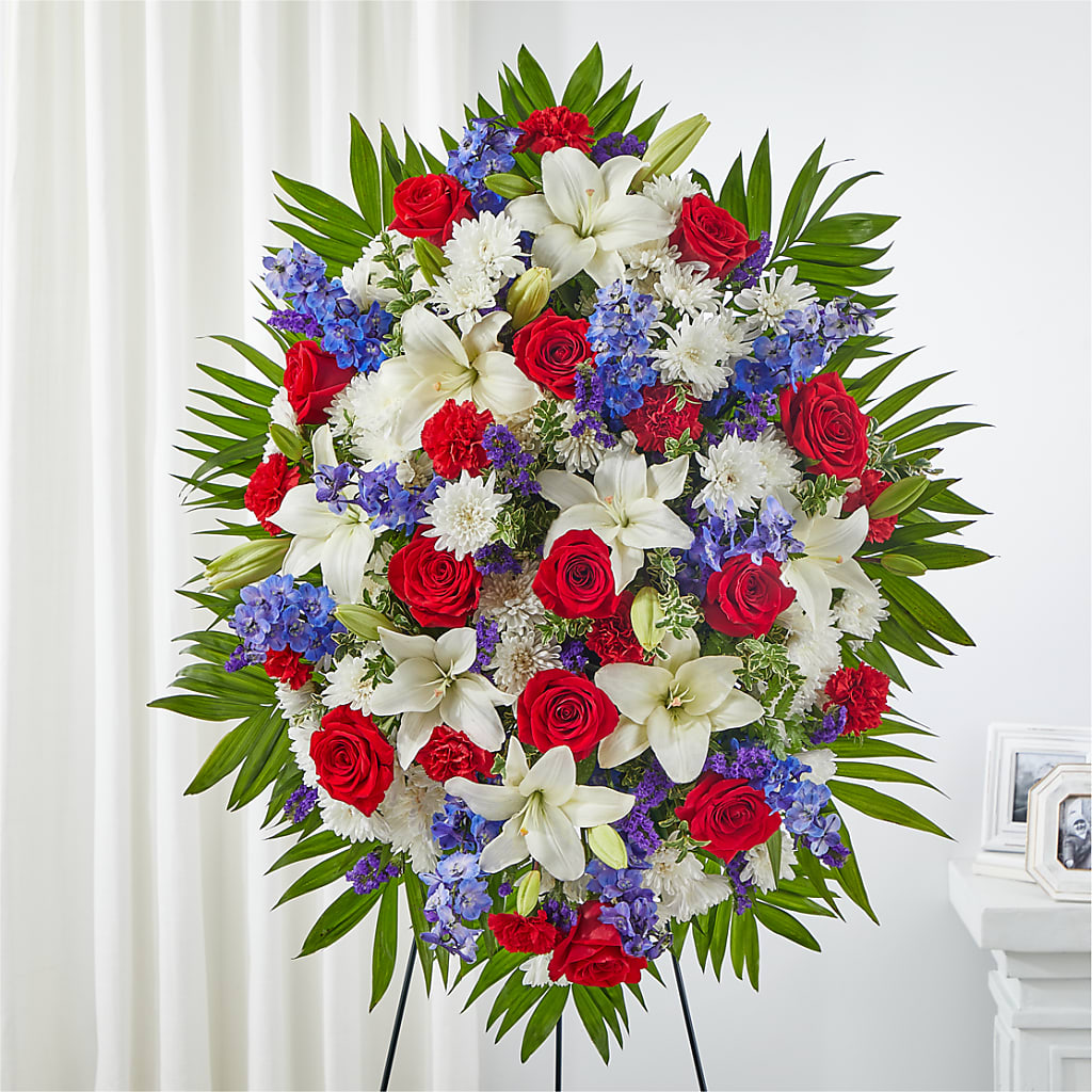Cherished Service Standing Spray –  Joyce Florist Of Dallas Inc, Dallas TX