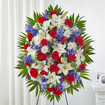 Cherished Service Standing Spray –  Joyce Florist Of Dallas Inc, Dallas TX