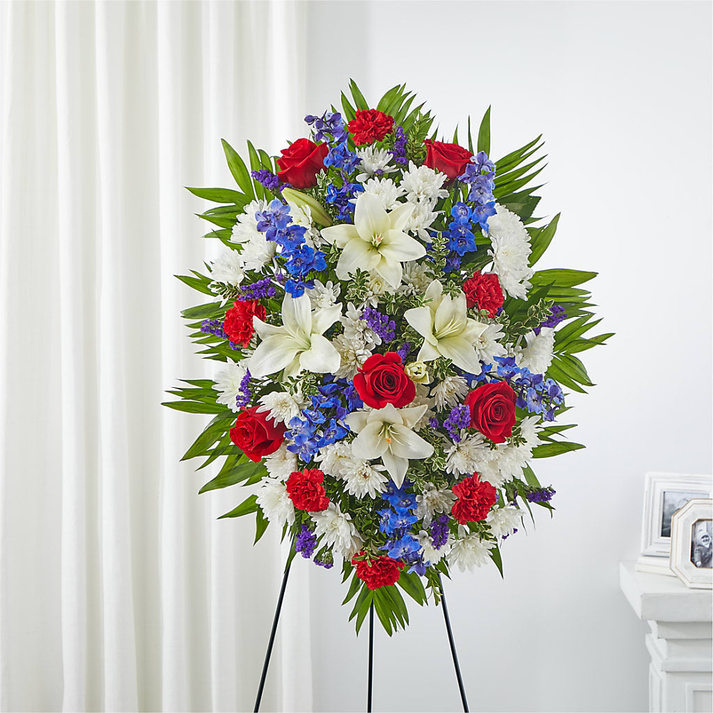 Cherished Service Standing Spray –  Joyce Florist Of Dallas Inc, Dallas TX