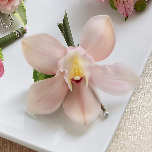 Pink Cymbidium Boutonniere –  Joyce Florist Of Dallas Inc, Dallas TX
